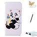 Produktbild TOUCASA Huawei Honor 7A Handyhülle,Huawei Honor 7A Hülle, Brieftasche Flip case 360 Grad Karte Halterung Kartenfächer extra Dünn Klapphülle Leinwand Farbmalerei Art für Huawei Honor 7A(Baby Panda)