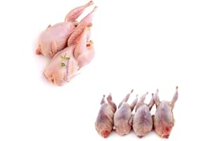 LONDON GROCERY Halal Pigeon & Quail Poultry Box | Premium Game Bird Selection | Freshly Frozen | Tender & Flavourful | Ideal for Gourmet Roasts, Grilling & Traditional Dishes