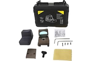 APLUSGEAR Aluminium Mini Red Dot Reflex Sight (Adjustable Collimator) with Side Switch for 20mm Rail