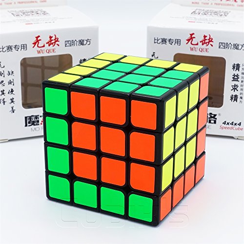 QiYi *WUQUE* - 4X4 Professional & Competition Speed Cube Rubik's cube Brain Game 3D Puzzle - BLACK