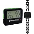 Gymboss Plus timer a intervalli e cronometro orologio da polso – Bundle, Black with Green buttons