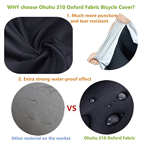 Ohuhu® Fahrradabdeckung Fahrradgarage Fahrradschutzhülle wasserdicht - 4
