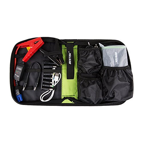 BESTEK 13600mAh Auto Starthilfe 400A Spitzenstrom Autostartgerät Jump Starter mit USB Anschluss und LED Taschenlampe, Externer Akku für Smartphone, Tablet PC - 8
