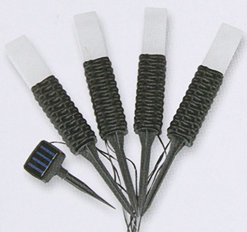 EASYmaxx Solar-Rattanleuchten, 4er-Set - 2