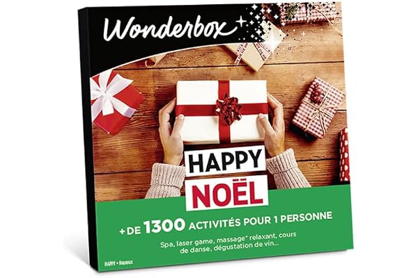 Wonderbox - Happy Noël - Coffret Cadeau - Idée Cadeau Multi Activités