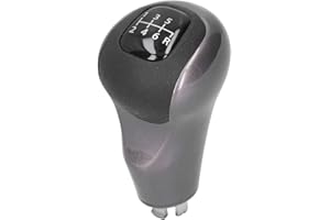 KOMIRO Palanca de cambios de 6 velocidades MT para Honda Civic DX EX LX 2006-2011(B(negro))