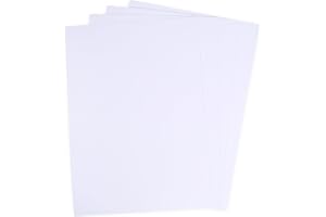 BCREATIVETOLEARN Tarjeta de póster tamaño A2 de 180 g/m², tamaño grande, color blanco brillante, 10 hojas de cartulina