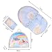 0-2 Years Baby Bed Mosquito Net, Portable Folding Travel Crib Bed Canopy Tent With Pillow,Mosquito Protection Breathable Cotton Baby Tent Beach Play Tent Mosquito Protection (Blue)