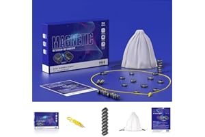 DLISHKA Magnetspie,Magnetisches Schachbrett,Strategiespiele FüR Erwachsene,Anspruchsvoll Und Fesselnd,Ideal FüR Strategisches Denken,Spannendes Spielzeug FüR Kinder Und Erwachsene. (Seil Version)