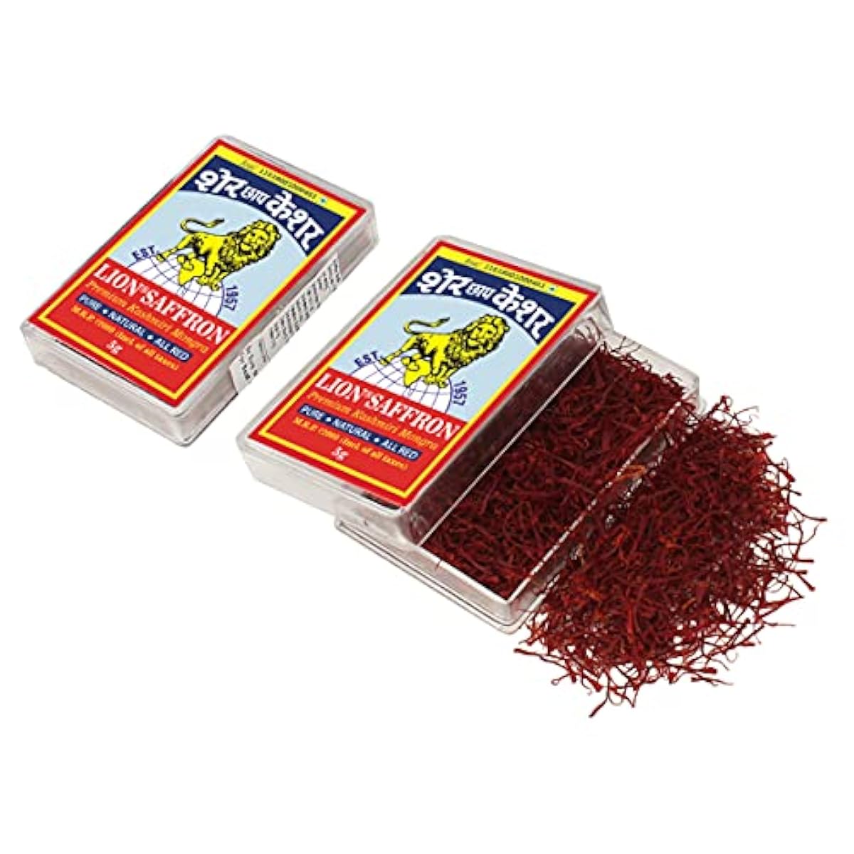 LION SAFFRON, 5 Gram, Original Mongra Kashmiri Saffron/Kesar (A++ Grade