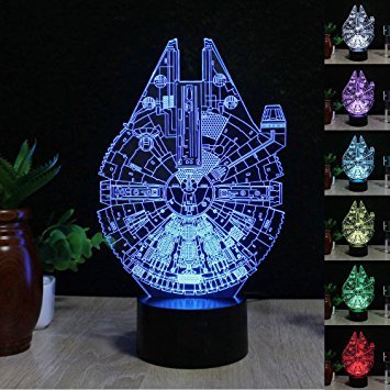 Lampe 3D Millennium Falcon - Alimentation par USB