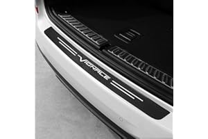 EAGLEG JYMLOV Car Rear Bumpers Protector Strip for Fo-rd Vignale, Carbon Fiber Trunk Sill Plate Trim Sticker Styling Accessories,Black