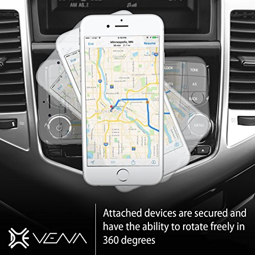 Vena supporto magnetico auto [Magnetic | DISC-M] Universale CD Slot Alluminio Car Mount supporto magnetico per smartphone, iPhone X/8/8 Plus/7/7 Plus, Galaxy S9 / S9 Plus /Note 8 / S8/S8 Plus, Moto G5/G5 Plus, LG G6, Google Pixel/XL