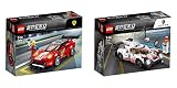 LEGO Speed Champions 2er Set: 75886 Ferrari 488 GT3 Scuderia Corsa + 75887 Porsche 919 Hybrid - Steinchenwelt