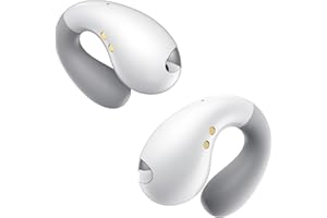 EUQQ Auriculares Conduccion Osea - Audifonos Inalambricos Deportivos Bluetooth para Correr y Running, Auriculares Oseos Bluetooth Inalámbricos con Diseño Abierto, Marfil Puro