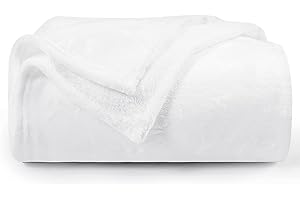 Aisbo Kuscheldecke Flauschig Decke Weiß - Fleecedecke 150x200 cm XL Warme Sofa Decke, Kuschlige Wohndecke Weich als Wohnzimmer Blanket Couchdecke für Winter