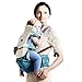 Bebamour Baby Hipseat Baby Carrier Backpack 9 in 1 Carry Ways (Lake Blue)
