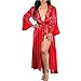Produktbild ABsoar Lingeries Damen Dessous Frauen Nachtwäsche Sexy Lange Seide Kimono Morgenmantel Babydoll Bath Robe Unterwäsche Set Unterwäsche Lingerie Frauen Spitzenkleid