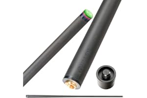 ‎KONLLEN KONLLEN Pool Queue Einzelschaft Carbon Fiber Technologie Niedrige Durchbiegung Billard Stick 3/8X8 Radial Uni-loc Pin 29'' Länge 10.75mm 11.75mm 12.75mm