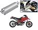 Auto Pearl Premium Quality High Performance Bike Exhaust Muffler Silencer Triangle Silver For - Ducati Hypermotard RS.2899.00