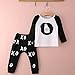WangsAura Baby Boys Long Sleeve Milk Bottle T-shirt and XO Print Pants Outfits