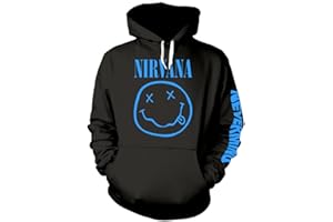 Nirvana 'Nevermind Smile' (Black) Pull Over Hoodie (Medium)