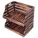Produktbild Divero 2er Set Vintage Holzkiste Stapel-Kiste Spielzeug-Box Stiege braun geflammt Aufbewahrung 49x35x25,5cm Obst- und Gemüsekisten-Look