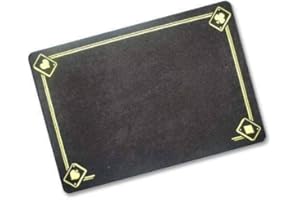 SOLOMAGIA Tappetino per Close Up Professionale - 4 Assi Nero - 58 cm x 40 cm - Close-Up Pad - Giochi di Magia