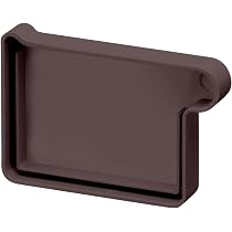INEFA Naissance De Gouttière Carrée PVC 68/50mm Gris - Tubulure D'Accrochage