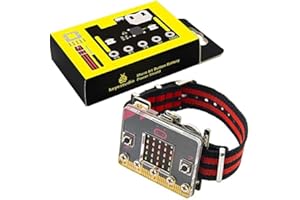 KEYESTUDIO BBC Micro: bit Smart Watch Starter Kit Compatible with Microbit V1, V2(Without Microbit Board), for Microbit Coding DIY for Beginners Kids