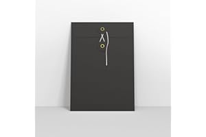 Lempac String and Washer Envelopes - C5 & C6 String Closure Envelopes for Personal & Business Use - Reusuable 180gsm Durable Mailing Solution- SW229B x50