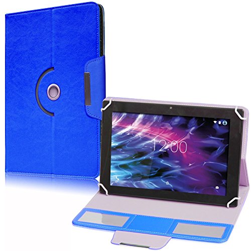 Tablet Tasche mit Ständerfunktion Hülle für Medion Lifetab P9702 X10302 P10400 P10506 P10505 S10366 S10352 Tablet von Schutztasche in Blau Schutzhülle Universal Stand Tasche Etui Cover Case hochwertige Verarbeitung von UC-Express