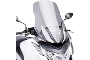‎PUIG Puig 6035H Windschutzscheibe Cockpitverkleidung Touring für Maxiscooter Integra 2012-2015, Integra 750 2014-2015, Getönt, Medium