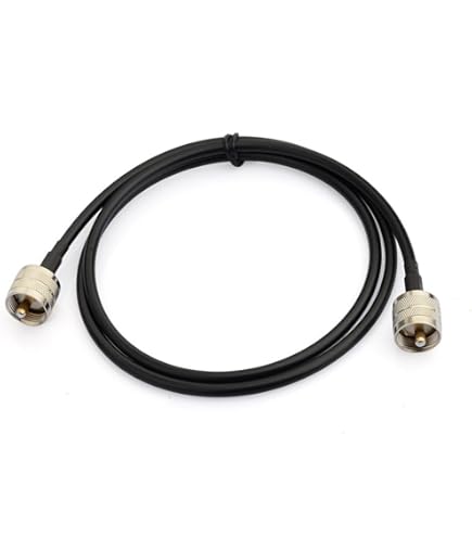 Vecys PL 259 Kabel UHF Male PL-259 naar UHF Male PL-259 Low Loss Coax Kabel RG58 16.4FT/5M voor