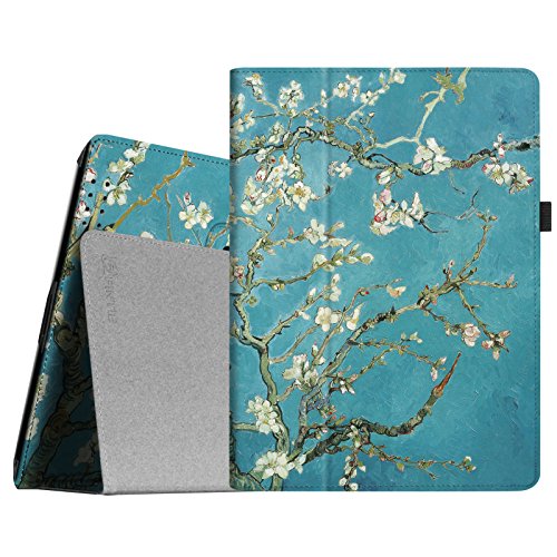 Fintie iPad 2 / 3 / 4 Hülle Case - Folio Slim Fit Kunstleder Schutzhülle Cover Tasche Etui mit Auto Schlaf / Wach Funktion für Apple iPad 2 / iPad 3 / iPad 4, Mandelblüten