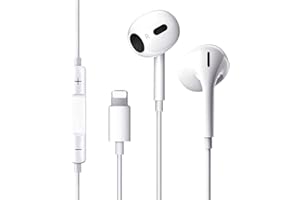 UCGOU Auriculares para iPhone, Auriculares In-ear iPhone con cable Hi-Fi Estéreo Auriculares, Control de Volumen Aislamiento de Ruido Auriculares Compatible con iPhone 12/12 Pro/11/11 Pro/X/XS/XR/13/13
