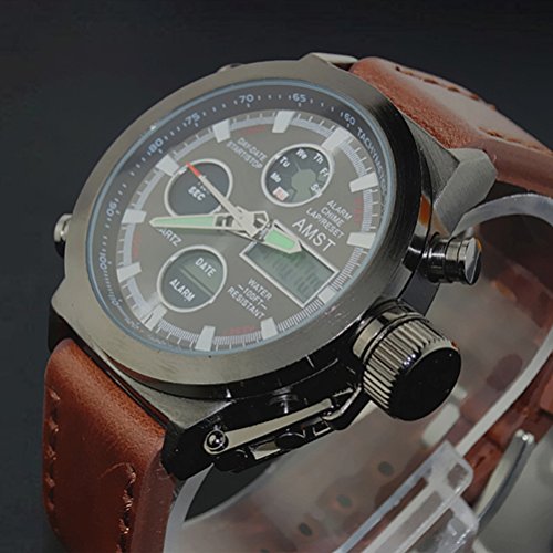 Fenkoo Militäruhr (LED/Kalender/Chronograph/Wasserresistent) - Analog-Digital - Quartz Fenkoo Militäruhr (LED/Kalender/Chronograph/Wasserresistent) - Analog-Digital - Quartz