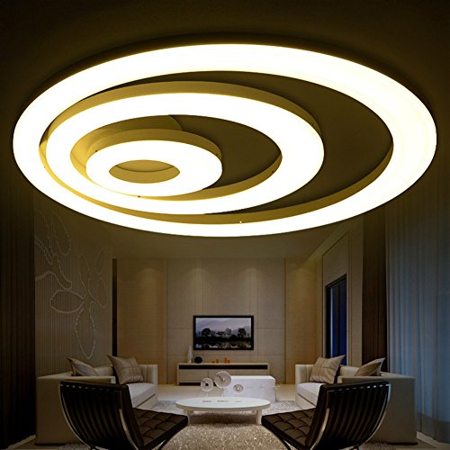 Preisvergleich Produktbild LED Deckenleuchte einfaches modernes Schlafzimmer warme Atmosphäre Wohnzimmer Originalität Persönlichkeit Kunst rund Dimmen Lampen und Laternen, Monochromatische weiße Licht, Single Loop 30CM / 20W