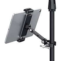 Jubor Tablet Houder voor Microfoonstandaard, 360° Draaibaar