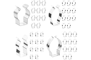 JJ PRIME JJPRIME Lot de 48 pinces à ressort Terry, robustes, mixtes et de différentes tailles, pour le garage, la maison, la cuisine