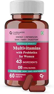 Carbamide Forte Multivitamin Tablets for Women with 43 Ingredients -60 Veg Tablets