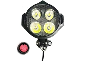 NULKOMMA Ebike Headlight 36V-48V Super Bright LED Light for Electric Bike Scooter Mountain Bike Light for Night Riding Waterproof