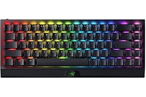 Razer BlackWidow V3 Mini HyperSpeed, Interruttore Giallo,, Tastiera da Gioco Meccanica Wireless al 65%, Interruttori Silenziosi, Tasti Fantasma, Bluetooth, USB-C, Layout USA, Phantom Ed.