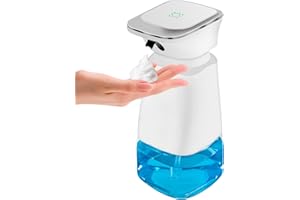 Dispenser Sapone Bagno Automatico, SWTOIPIG Mano Automatico Touchless con Sensore Infrarossi Gel, Durata Antibatterico Sapone Regolabile per Bagno,Cucina,Ufficio,Hotel