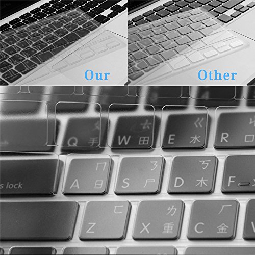 Colel Premium Ultra Dünn Transparent Tastatur Schutzfolie Cover Haut für Apple Macbook Pro 13 Inch A1706 With Touch Bar (US-Layout) - 5