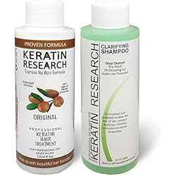 Tratamiento profesional de queratina brasileña para el cabello (tratamiento profesional para alisar y alisar el cabello (CS 120 ml + KT 120 ml) Queratina Keratina Brasilera Tratamiento