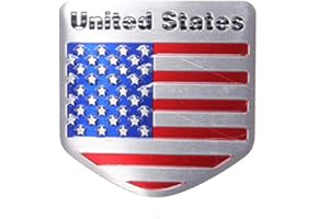 C-FUNN USA Drapeau Métal Auto Refitting Voiture Insigne Emblème Sticker Autocollant