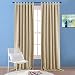 Produktbild Blickdichte Vorhänge Wohnzimmer Schlaufen 245 - PONY DANCE zwei Stücke 245 x 140 cm (H x B), Beige/Vorhang Blickdicht Wärmedämmend mit Schlaufen Schlafzimmer für kinderzimmer