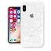 Produktbild YOUDO iPhone X Hülle, Crystal Clear Soft Silikon Gummi Ultradünne Transparente Rückenschale für Apple iPhone X 5.8 Zoll (iPhone X, Schnee-Rotwild)
