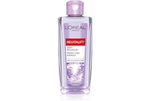 L'OREAL PARIS L'Oréal Paris Tonico Rimpolpante Revitalift Filler, Azione Detergente Anti-Età con Acido Ialuronico Puro, 200 ml